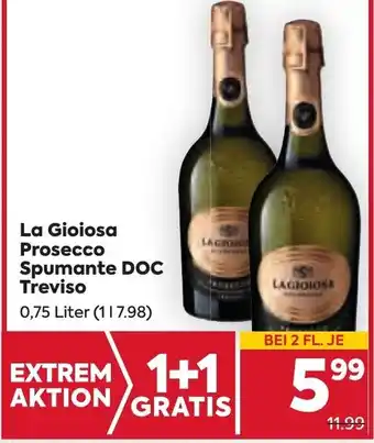 Billa La Gioiosa Prosecco Spumante DOC Treviso Angebot