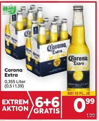 Billa Corona Extra 0,355 Liter (0,5 1 1.39) Angebot
