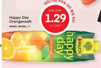 MPreis Happy Day Orangensaft versch. Sorten, 11 Angebot