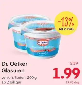 MPreis Dr. Oetker Glasuren versch. Sorten, 200 g ab 2 billiger Angebot
