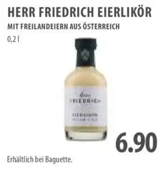 MPreis HERR FRIEDRICH EIERLIKÖR MIT FREILANDEIERN AUS ÖSTERREICH 0,21 Angebot