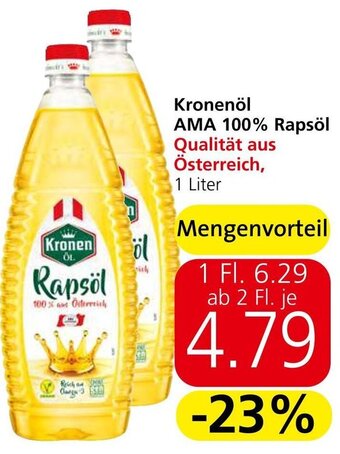 Eurospar Kronenöl AMA 100% Rapsöl Qualität aus Österreich, Angebot