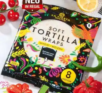 Eurospar La Fiesta Mexiko Tortilla Wraps Vollkorn oder Weizen, 6 oder 8 Stück, 320 g-360 g Angebot