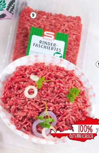 Eurospar S-BUDGET Rinder-Faschiertes aus Österreich, in Selbstbedienung, 600 g, per Pkg. Angebot