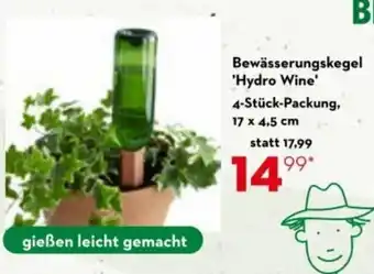 gießen leicht gemacht Bewässerungskegel 'Hydro Wine' 4-Stück-Packung,