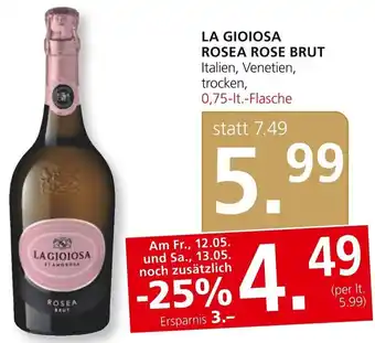 SPAR Gourmet LA GIOIOSA ROSEA ROSE BRUT Italien, Venetien, trocken, 0,75-lt.-Flasche Angebot
