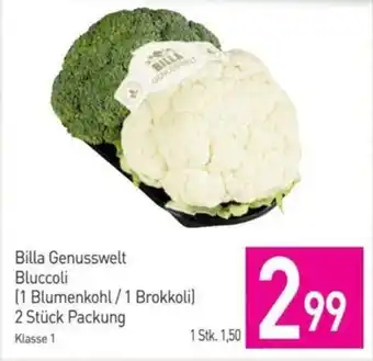 Sutterlüty Billa Genusswelt Bluccoli (1 Blumenkohl / 1 Brokkoli) 2 Stück Packung Angebot