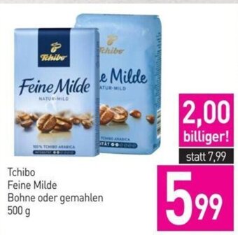 Sutterlüty Tchibo Feine Milde Bohne oder gemahlen 500 g Angebot