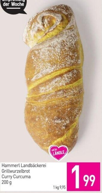 Sutterlüty Hammerl Landbäckerei Grillwurzelbrot Curry Curcuma 200 g Angebot