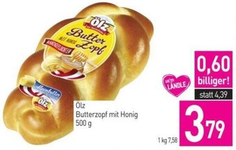 Sutterlüty Ölz Butterzopf mit Honig 500g Angebot