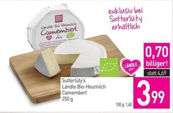 Sutterlüty Sutterlüty's Ländle Bio-Heumilch Camembert 250g Angebot