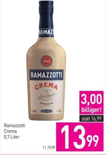 Sutterlüty Ramazzotti Crema 0,7 Liter Angebot
