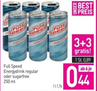 Sutterlüty Full Speed Energydrink regular oder sugarfree 250 ml Angebot