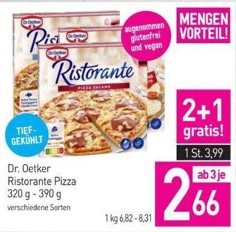 Sutterlüty Dr. Oetker Ristorante Pizza 320 g - 390 g verschiedene Sorten Angebot