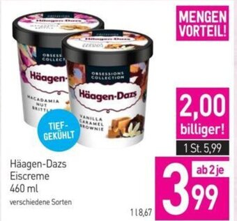 Sutterlüty Häagen-Dazs Eiscreme 460 ml verschiedene Sorten Angebot