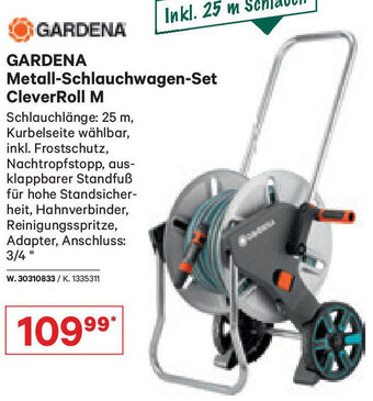 Lagerhaus GARDENA Metall-Schlauchwagen-Set CleverRoll M Angebot