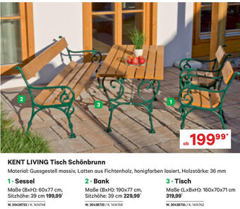 Lagerhaus KENT LIVING Tisch Schönbrunn Angebot