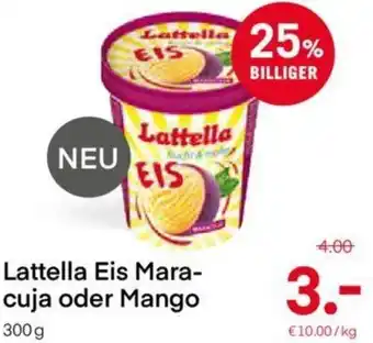 MPreis Lattella Eis Mara-Cuja Oder Mango 300g Angebot