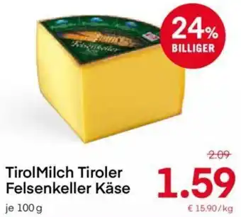 MPreis TirolMilch Tiroler Felsenkeller Käse 100g Angebot