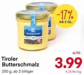 MPreis Tiroler Butterschmalz 250g Angebot