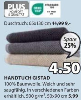 JYSK HANDTUCH GISTAD Angebot