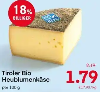 MPreis Tiroler Bio Heublumenkäse 100g Angebot
