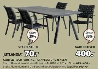 JYSK JUTLANDIA® STAPELSTUHL JEKSEN Tisch Angebot