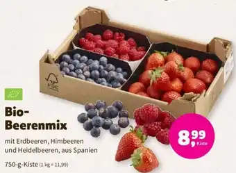 Denn's Biomarkt Bio-Beerenmix mit Erdbeeren, Himbeeren und Heidelbeeren, aus Spanien Angebot