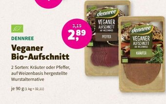 Denn's Biomarkt DENNREE Veganer Bio-Aufschnitt Angebot
