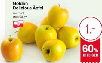 MPreis Golden Delicious Äpfel Angebot