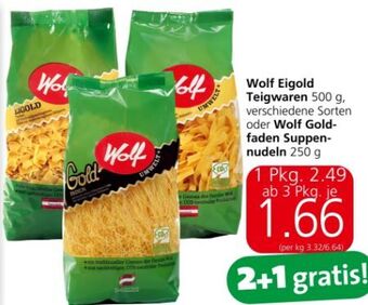 Eurospar Eigold teigwaren Angebot
