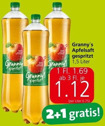 Eurospar Apfelsaft gespritzt Angebot