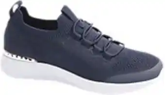 Deichmann Sock sneaker in blau mit metallic-detail Angebot