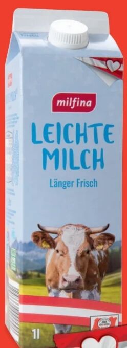 Hofer Leichte milch Angebot