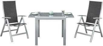 Möbelix Gartenmöbel set 3-teilig carrara metall/textil Angebot
