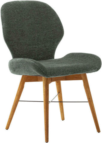 XXXLutz Stuhl in holz, textil olivgrün, wildeiche Angebot