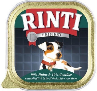 Hornbach Hundefutter nass rinti finest huhn und gemüse 150 g Angebot