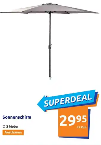 Action Sonnenschirm Ø 3 Meter Angebot