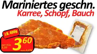 Wurstico Mariniertes geschn. Karree, Schopf, Bauch Z.B. 400g Angebot