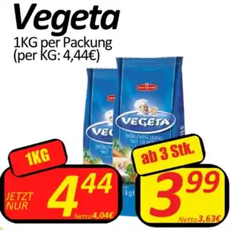 Wurstico Vegeta 1KG per Packung (per KG: 4,44€) Angebot