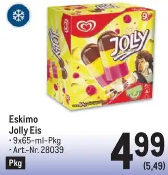 Metro Eskimo Jolly Eis • 9x65-ml-Pkg •Art.-Nr. 28039 Angebot