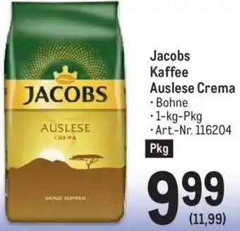 Metro Jacobs Kaffee Auslese Crema • Bohne • 1-kg-Pkg Angebot