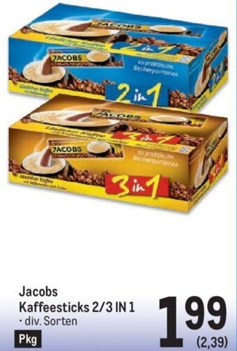 Metro Jacobs Kaffeesticks 2/3 IN 1 . div. Sorten Angebot
