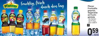Metro Pfanner Fruchtsäfte gespritzt, Teegetränke od. Frucht- • div. Sorten • 12-FI-Tray -0,5-1-EW-FI Angebot
