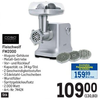Metro Fleischwolf FW2000 Angebot
