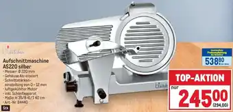 Metro Aufschnittmaschine AS220 silber • Messer: Ø 220 mm Angebot