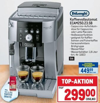 Metro DeLonghi Kaffeevollautomat ECAM250.23.SB Angebot