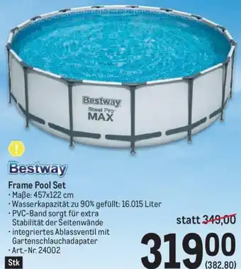 Metro Bestway Frame Pool Set • Maße: 457x122 cm Angebot
