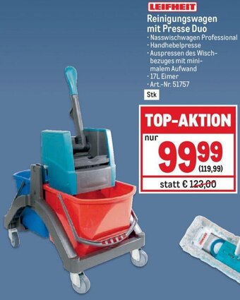 Metro LEIFHEIT Reinigungswagen mit Presse Duo Angebot