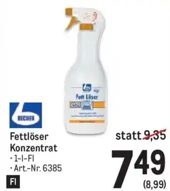 Metro BECHER Fettlöser Konzentrat -1-1-FI Angebot